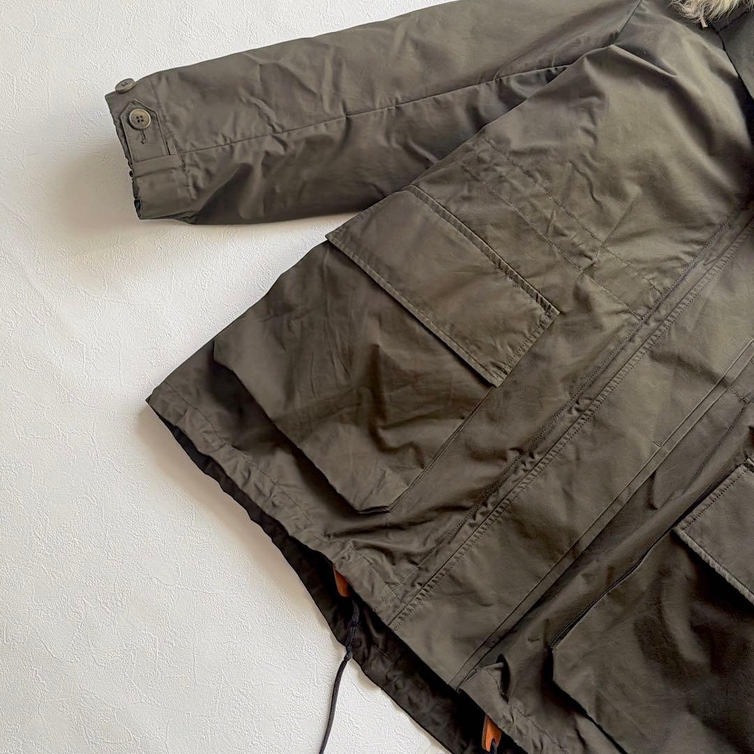 Theory セオリー リアルファー付き モッズコート S カーキ　中綿ライナー