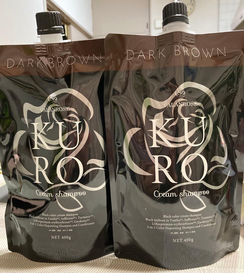 B.VALANCE バランローズ KUROクリームシャンプー 400g 白髪染め