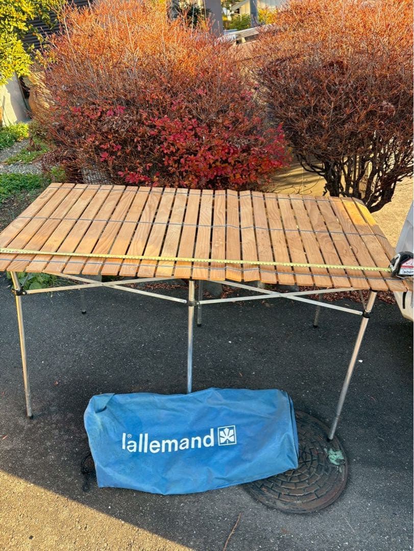 Lallemand ラレマンド ウッドロールトップテーブル ビンテージ 廃盤品