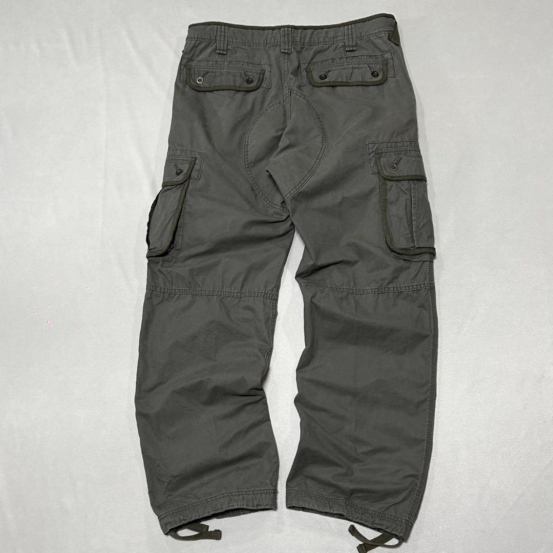 90s OLD UNIQLO パラシュート カーゴパンツ ドローコード Tech