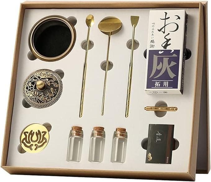 真鍮お香作りキット DIY お香型 真鍮お香ツールセット ホームヨガ 瞑想用