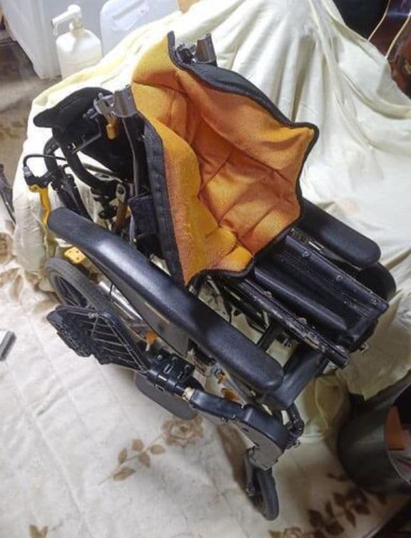 matsunagaマツナガ　本業用介護用車椅子　MY TILT　フットサポート付