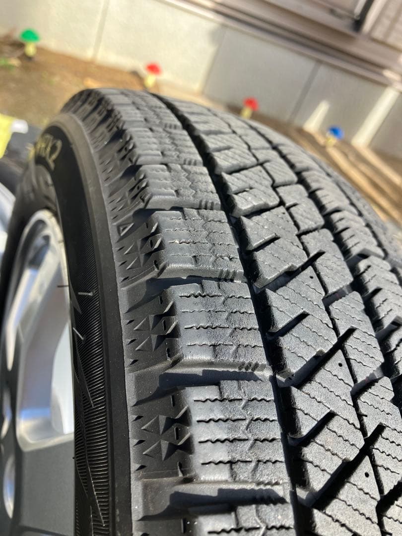 (2052) ダイハツムーヴ純正ホイールスタッドレスタイヤ付き2本②