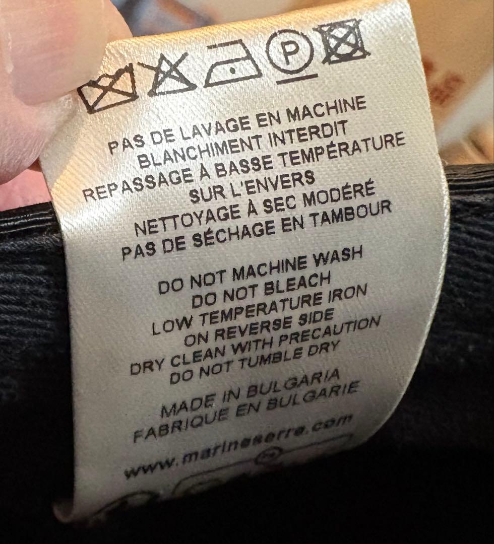 MARINE SERRE ブラックキャップ 収納袋付き