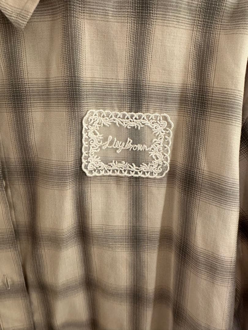 LILY BROWN CANDYビジューチェックシャツ