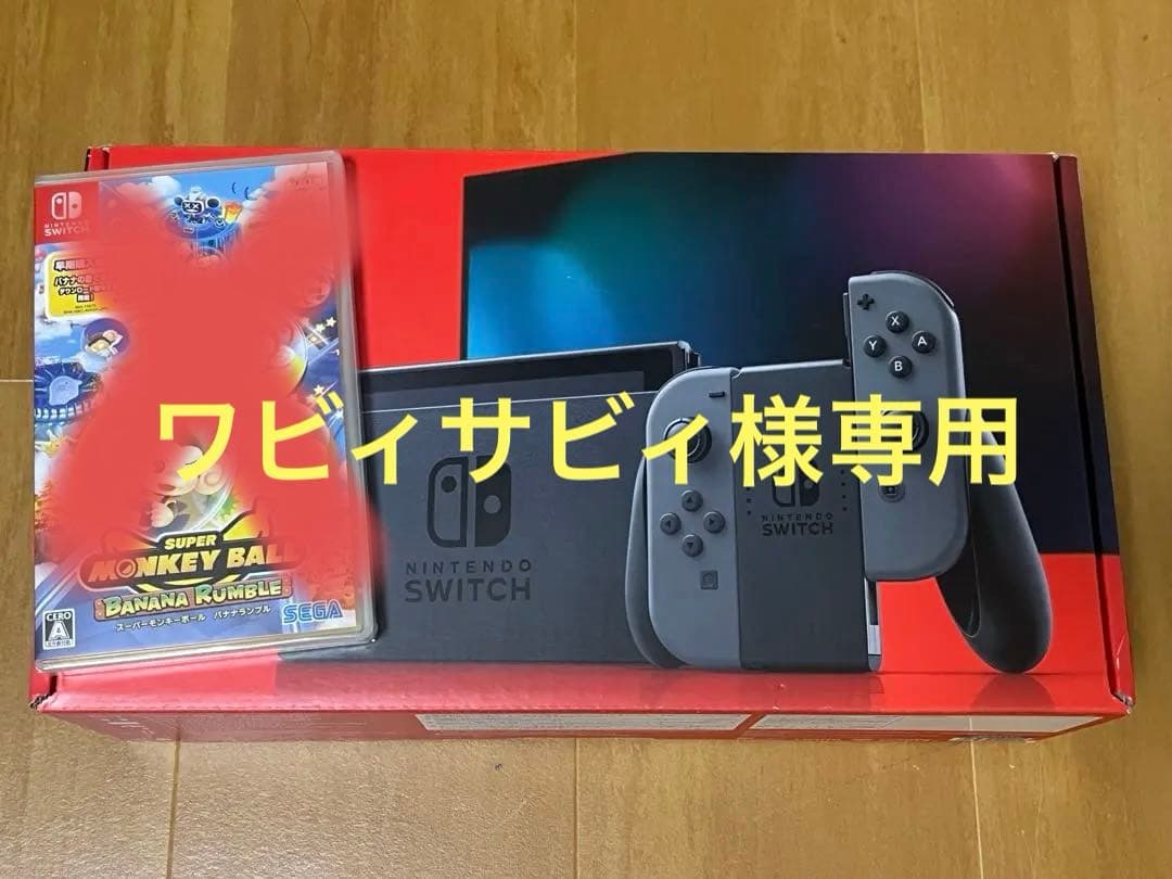Nintendo Switch グレー本体　ワビィサビィ