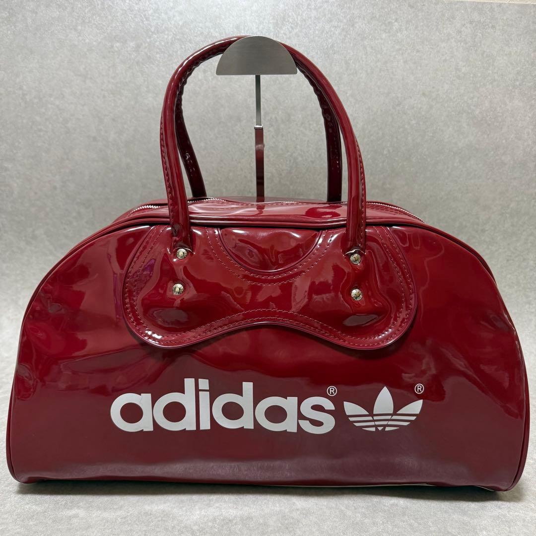 【adidas】超希少　アディダス　70s 80s エナメルボストンバッグy2k