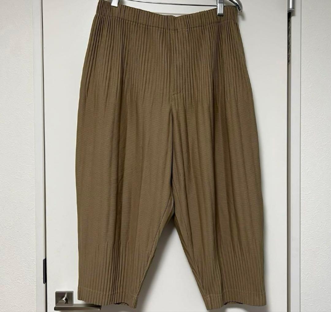 HOMME PLISSE イッセイミヤケ BASICS 消しプリーツ パンツ