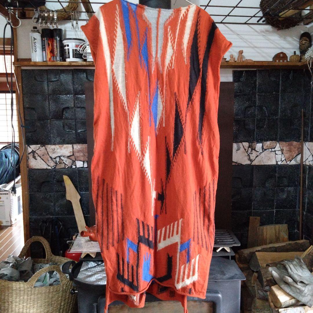 キャピタル　幾何学模様 ロングワンピース ノースリーブ