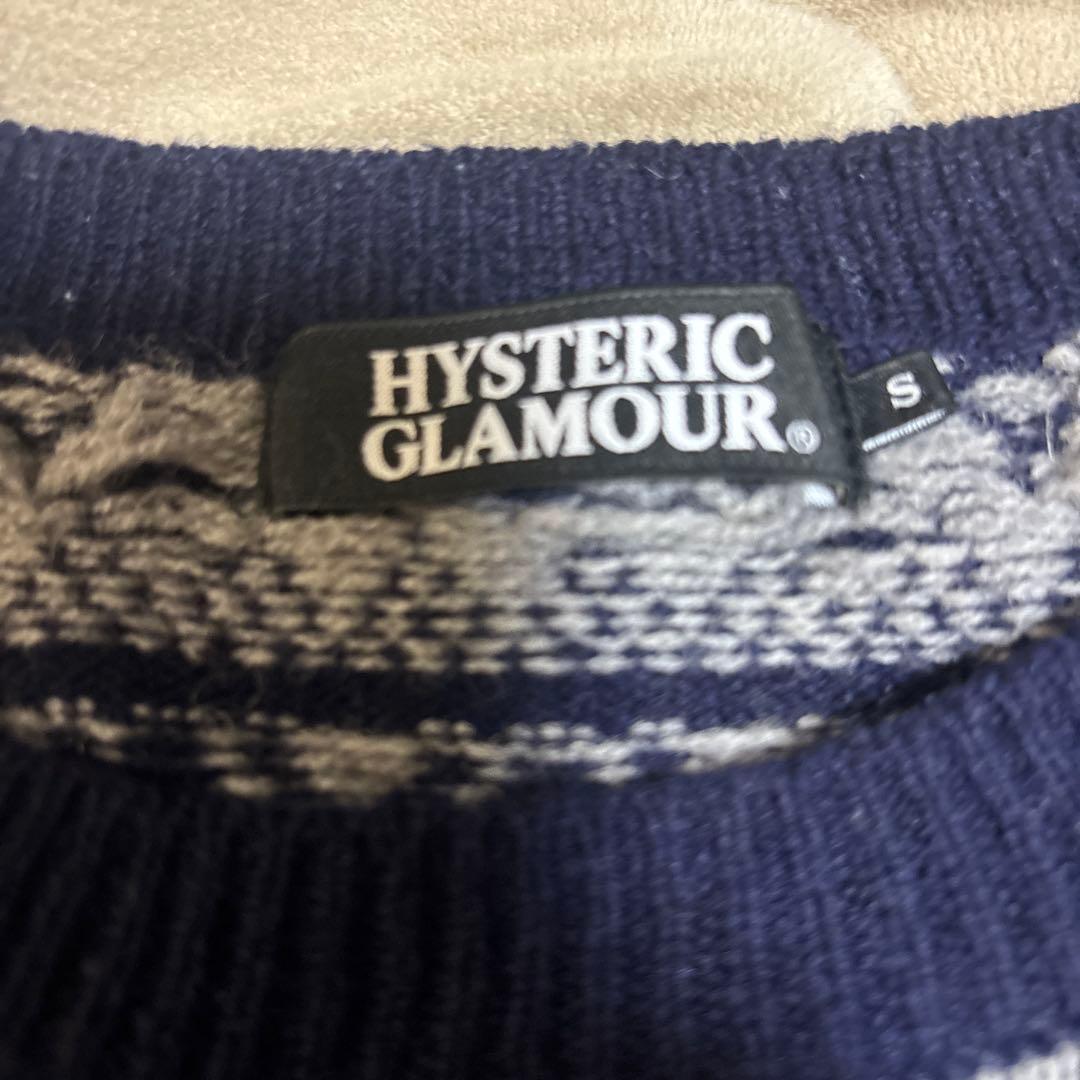 HYSTERIC GLAMOUR ネイビーセーター S