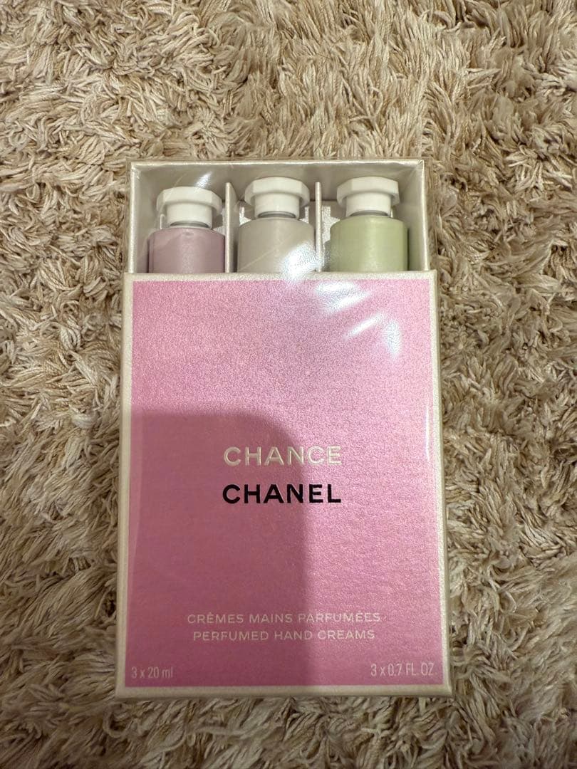 新品ビニール付き未使用　CHANEL CHANCEハンドクリーム 3本セット