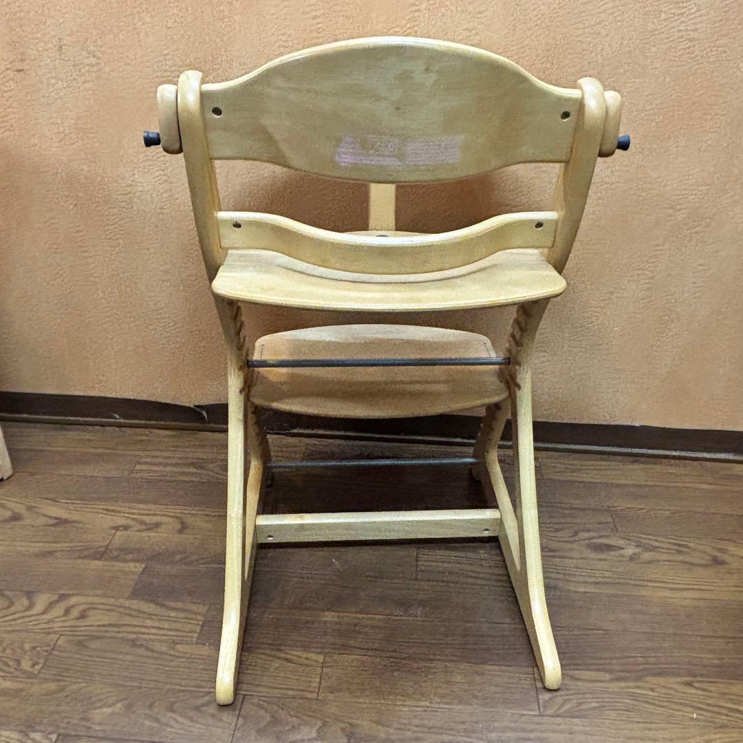 ☆超美品☆【大和屋】すくすくチェアプラス テーブル付き ナチュラル
