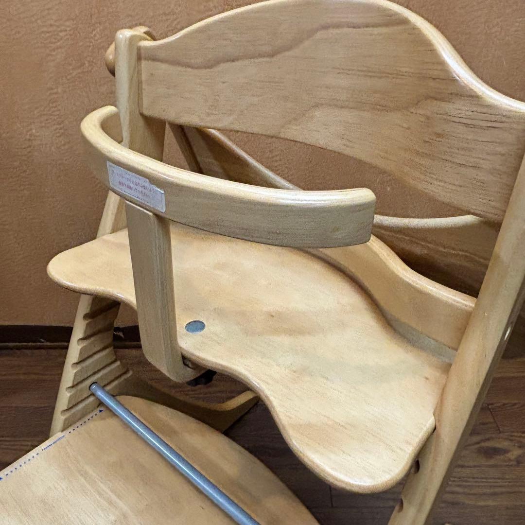 ☆超美品☆【大和屋】すくすくチェアプラス テーブル付き ナチュラル