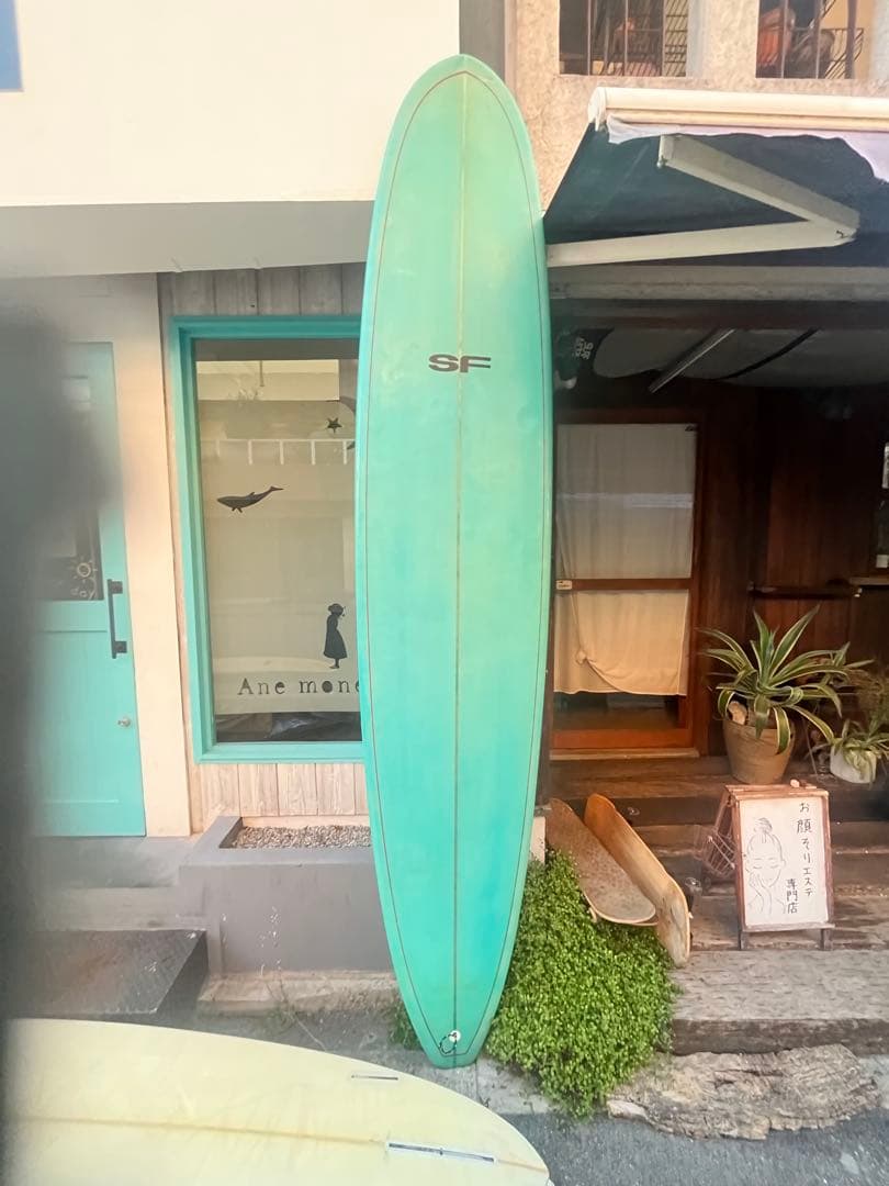 SFサーフボード マメ増田さんハンドシエープ9.5ロングボード