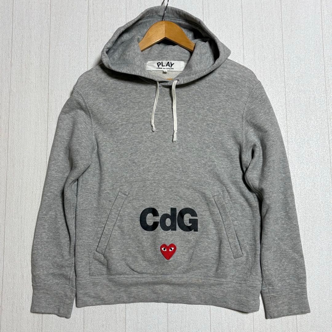 ク*ル様 【美品】コムデギャルソン 長袖 パーカー グレー サイズS ポケット