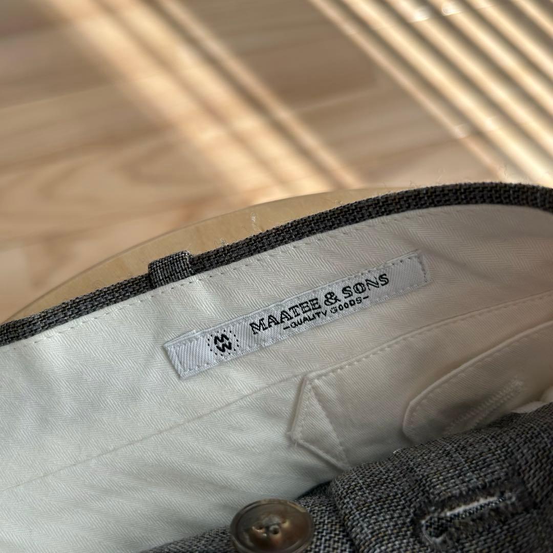 【24ss】MAATEE&SONS 永遠SLACKS pinhead size1