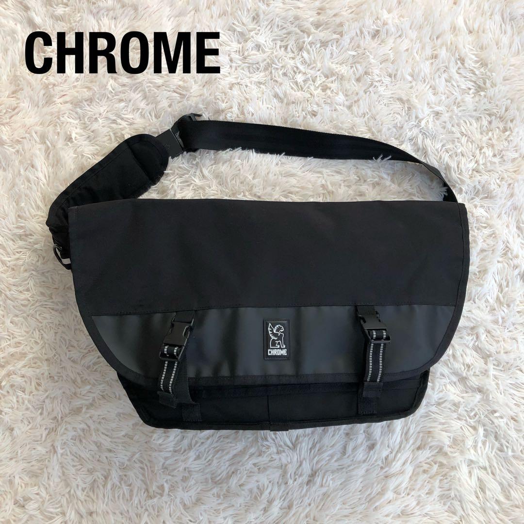 【美品】CHROMEクロームメッセンジャーバッグブラック黒ショルダーバッグ