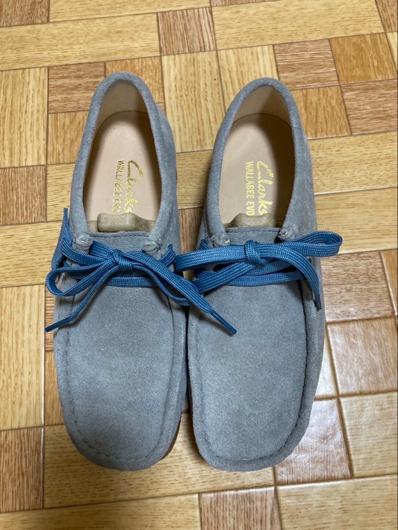 【美品】Clarks ダークグレー モカシン ワラビー