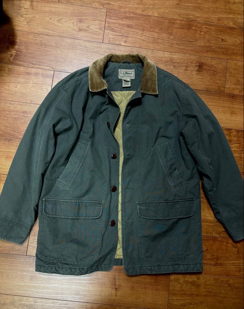 美品 L.L.Bean コーデュロイ襟 ハンティングジャケット M