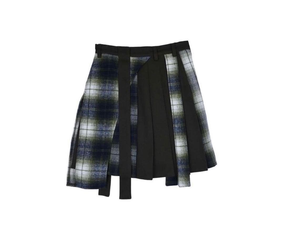 viavanda チェックスカート