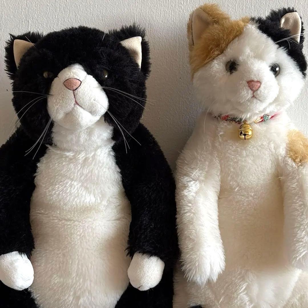 Cuddly カドリー 日本製 猫のぬいぐるみ 人形 2匹ペア