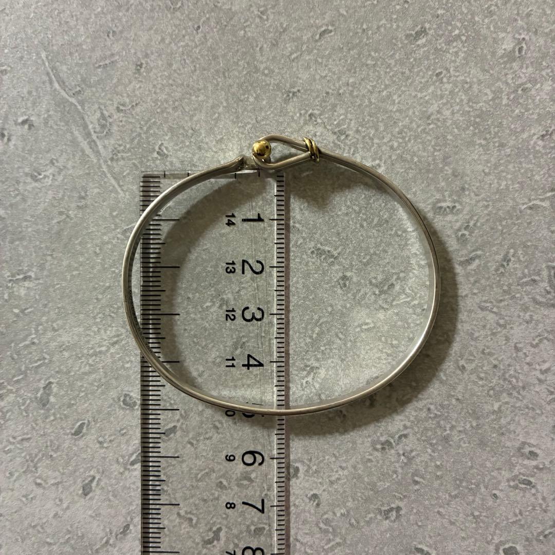 TIFFANY&Co. ティファニー フック＆アイ バングル シルバー K18