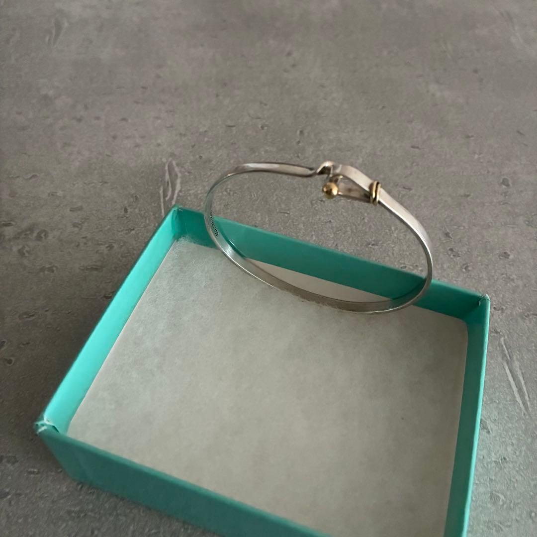 TIFFANY&Co. ティファニー フック＆アイ バングル シルバー K18