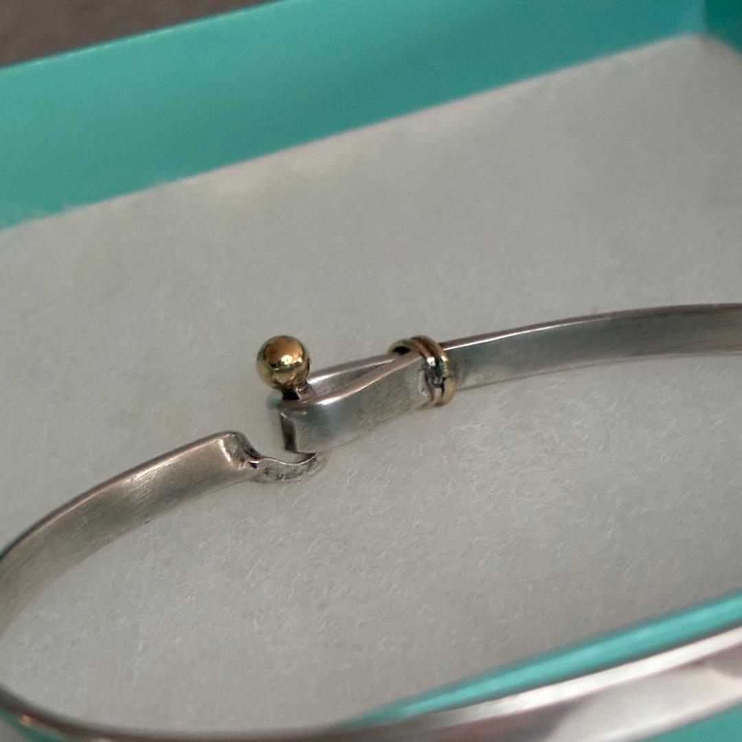 TIFFANY&Co. ティファニー フック＆アイ バングル シルバー K18