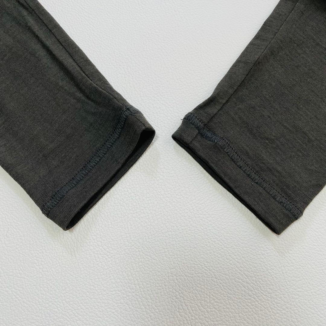 6415 ブリーフィング　タートルネック　薄手ニット　ウール　カーキ　2023年