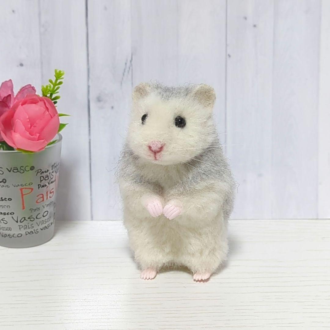 383 ta ハムスター 羊毛フェルト