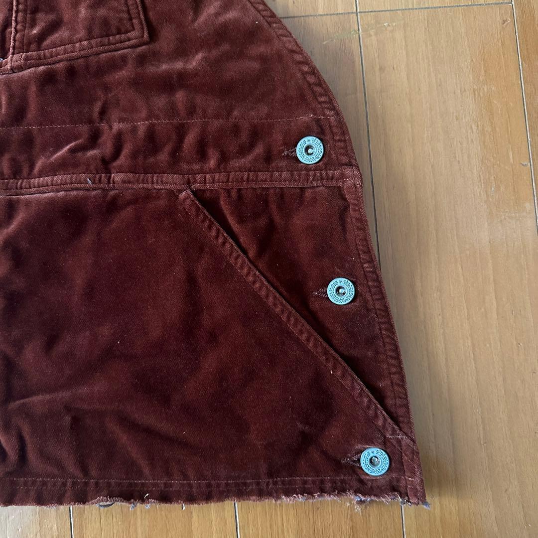 【9/30までの値下げ】doubletダブレットベルベット オーバーオールベスト