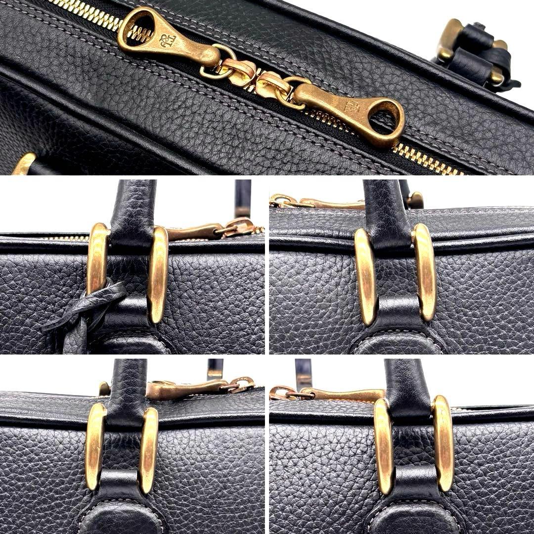 ✨美品✨トフアンドロードストーン　Vブリーフ　ビジネスバッグ　A4可　レザー