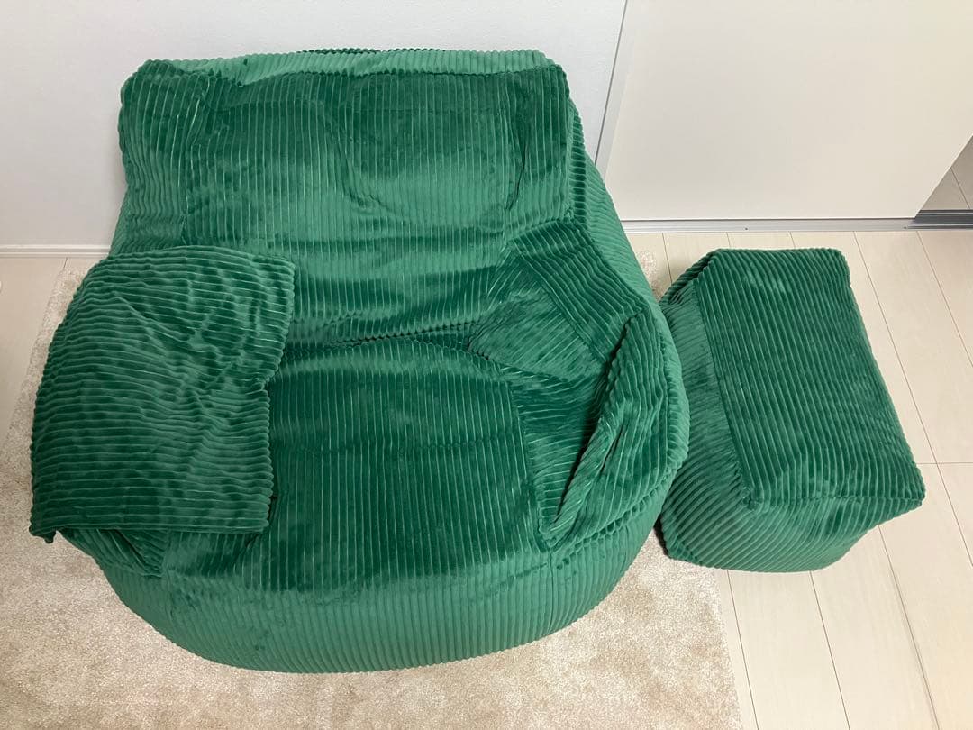 LOOSY ビーズソファ グリーン HUGME