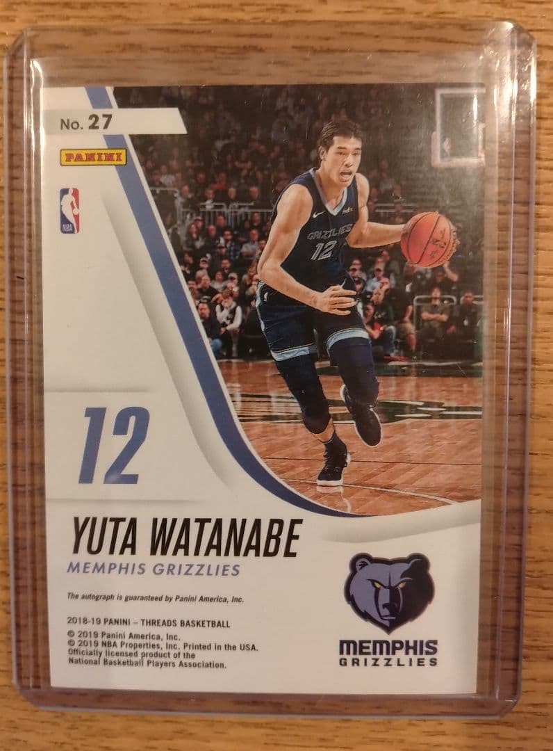 【95枚限定】NBA 2018-19 PANINI THREADS渡邊雄太サイン
