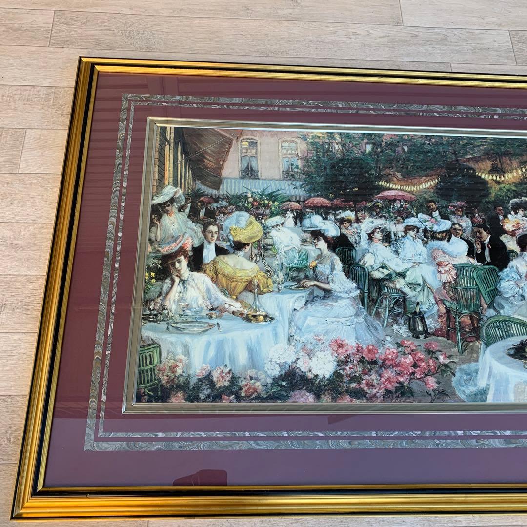 ホテルリッツの夕食　ピエールジョルジュ　額縁　世界の名画　絵　レプリカ　アート