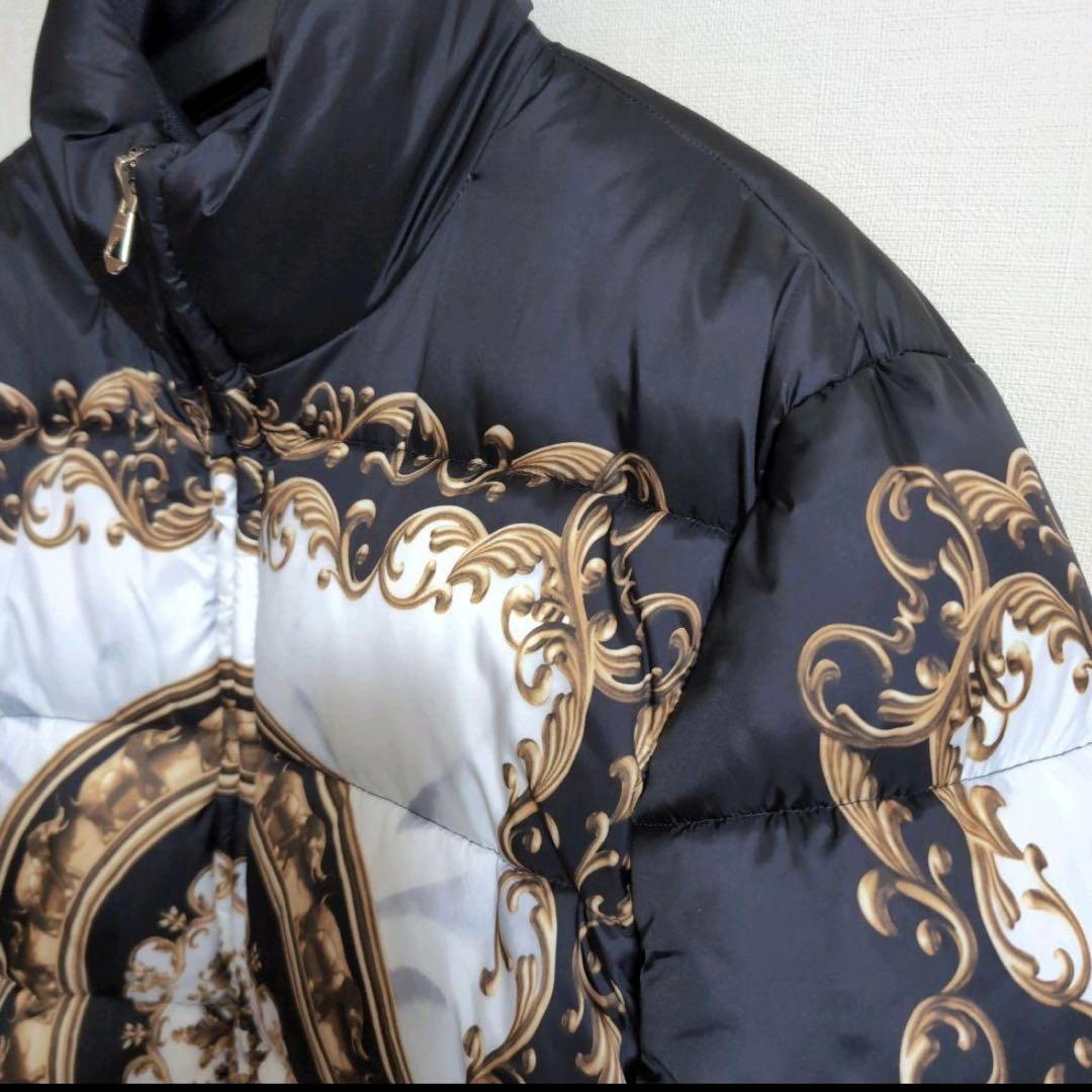 【希少】ZARA バロック パフジャケット 総柄 中綿ジャケット メンズS