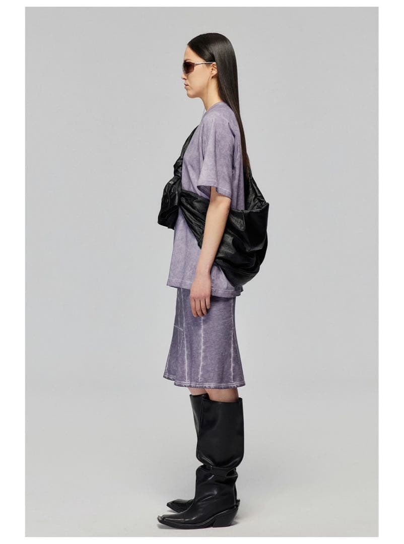 Simple Project プリーツ ショルダーバッグ 黒