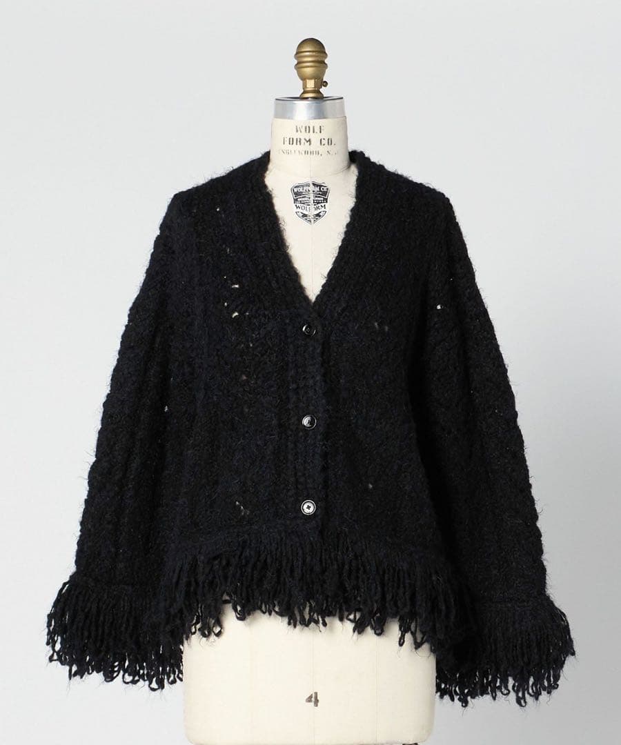 定価7万程　Drawer Fall1 5Gシャギーフリンジカーディガン