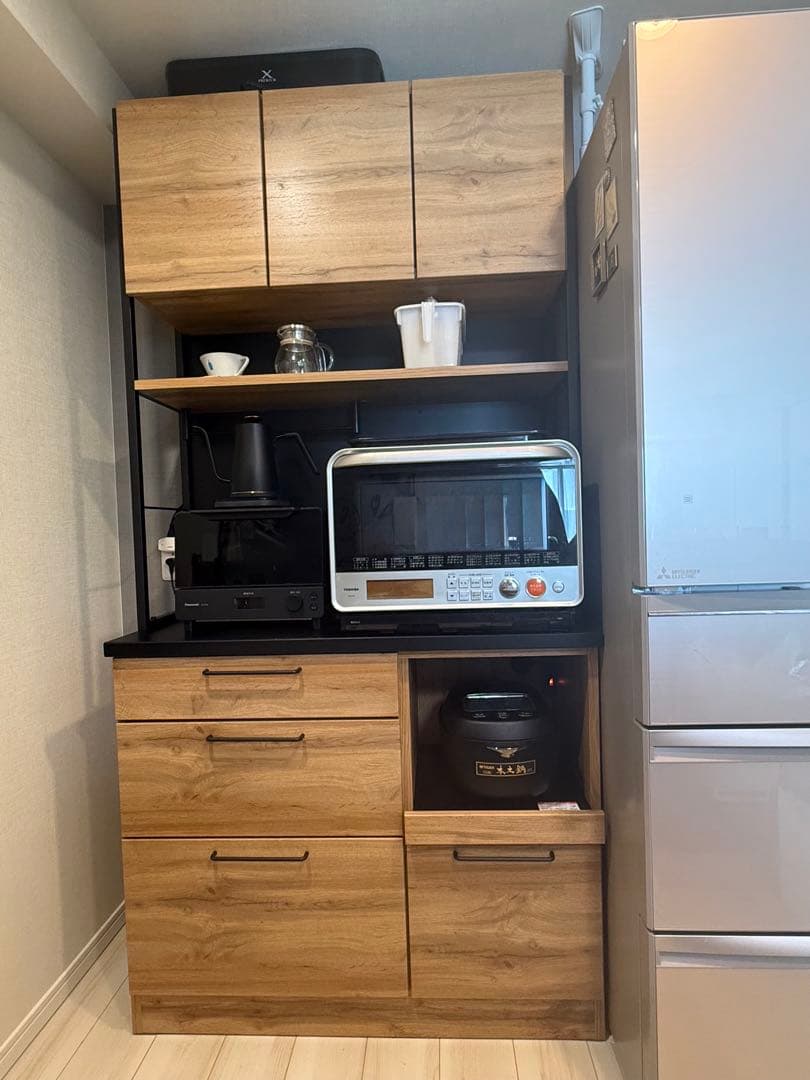 【最最終値下げ】ニトリ木目調キッチンボード