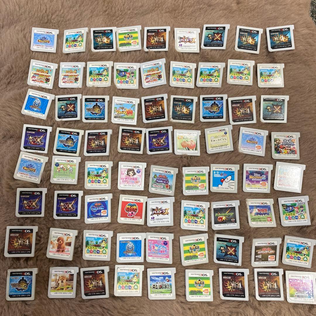 3DSソフトまとめ(ソフトのみ72枚)