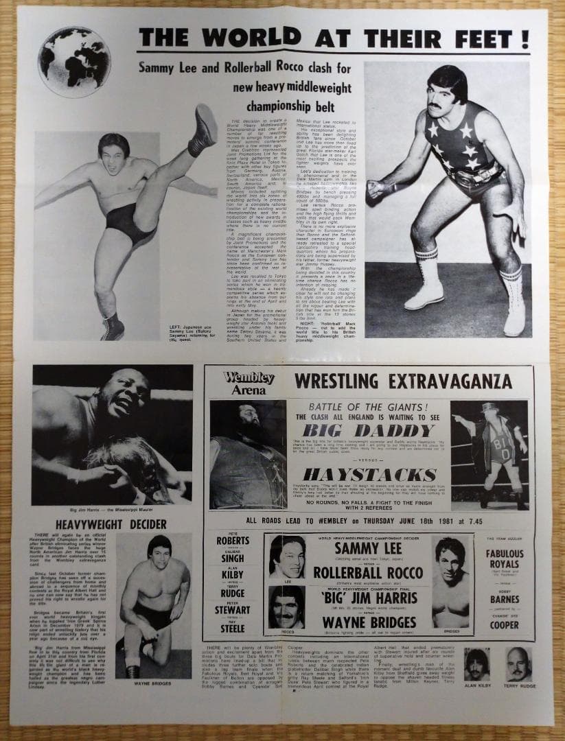 タイガーマスク　サミー・リー　プログラム　プロレス　佐山サトル