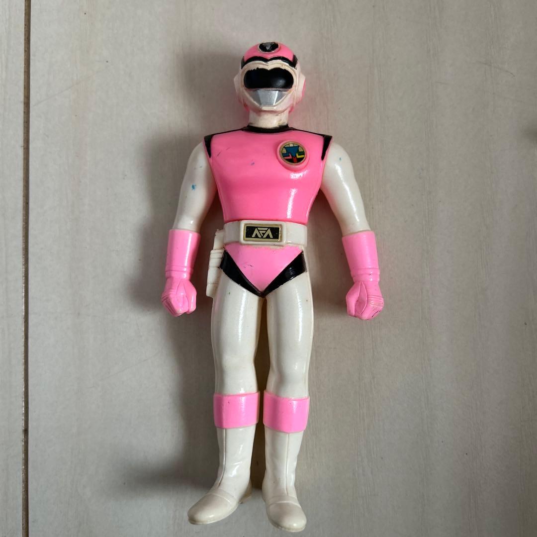 昭和レトロ　超貴重　超新星フラッシュマン　ソフビ5体セット