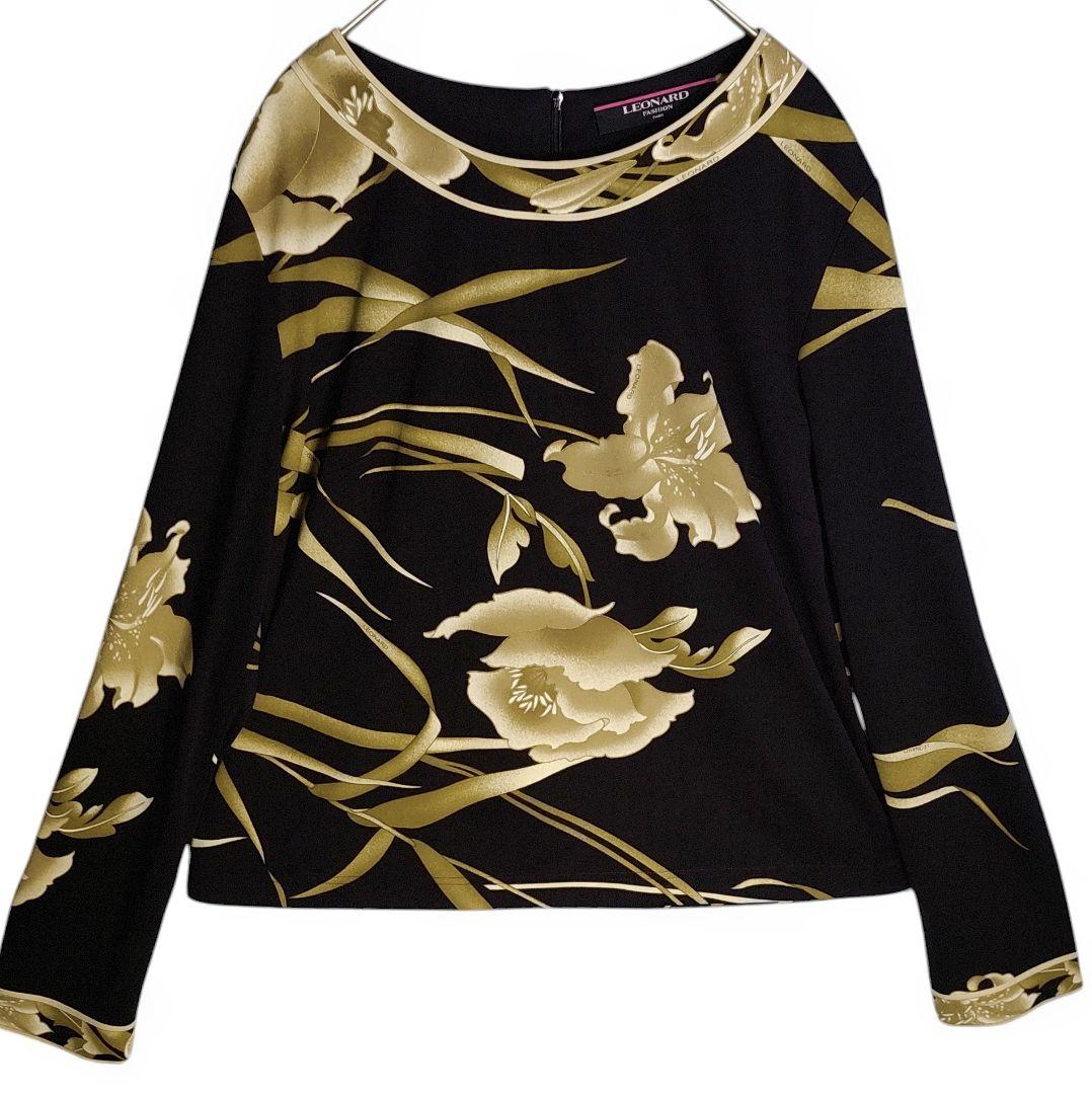 ☆ LEONARD レオナール リリー柄 長袖 カットソー ☆
