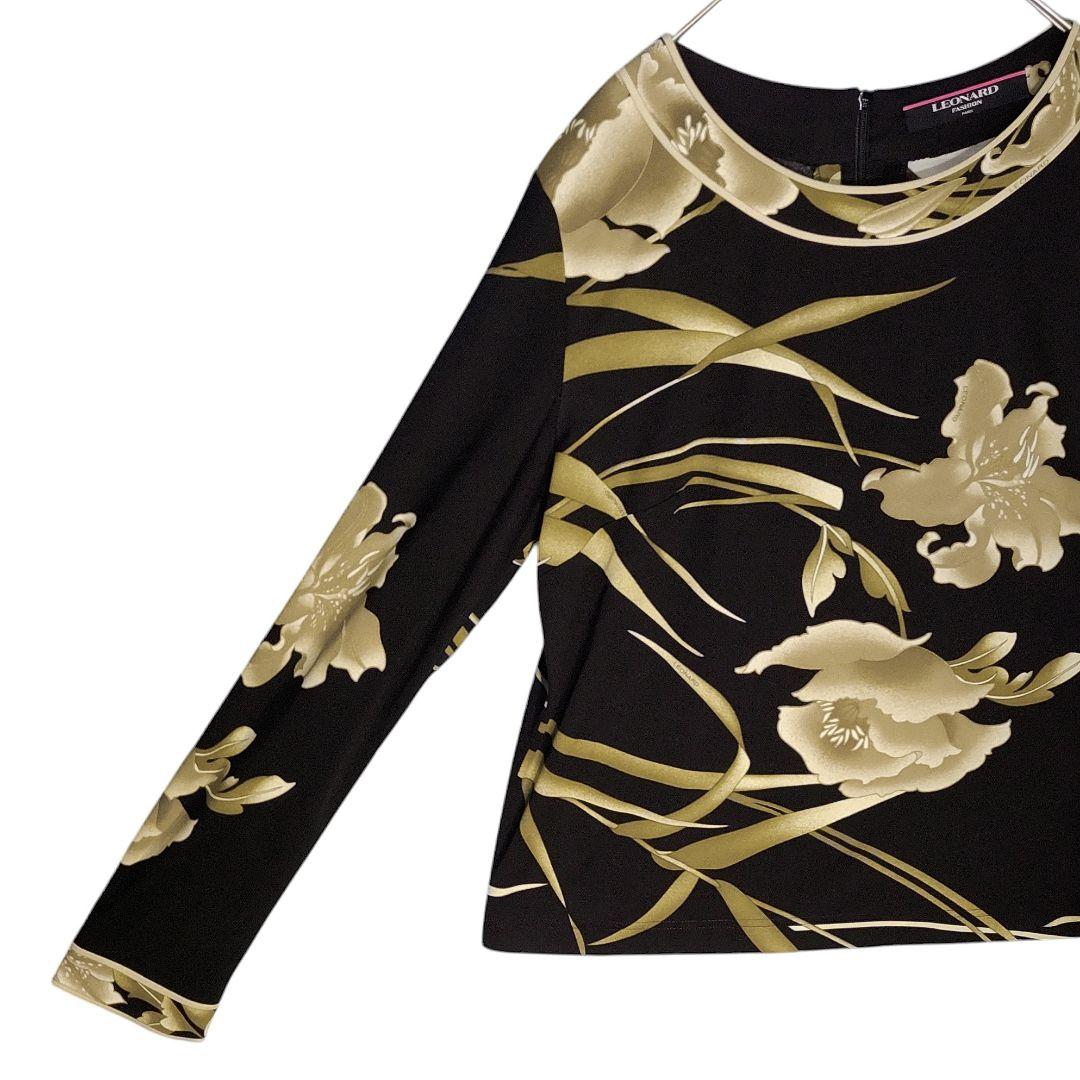 ☆ LEONARD レオナール リリー柄 長袖 カットソー ☆