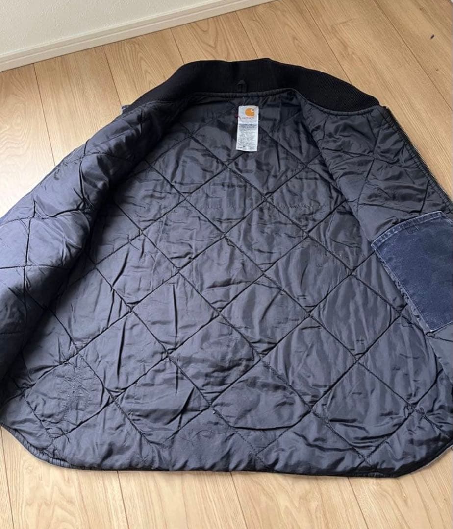 希少 Carhartt ネイビー ダック ベスト カーハート