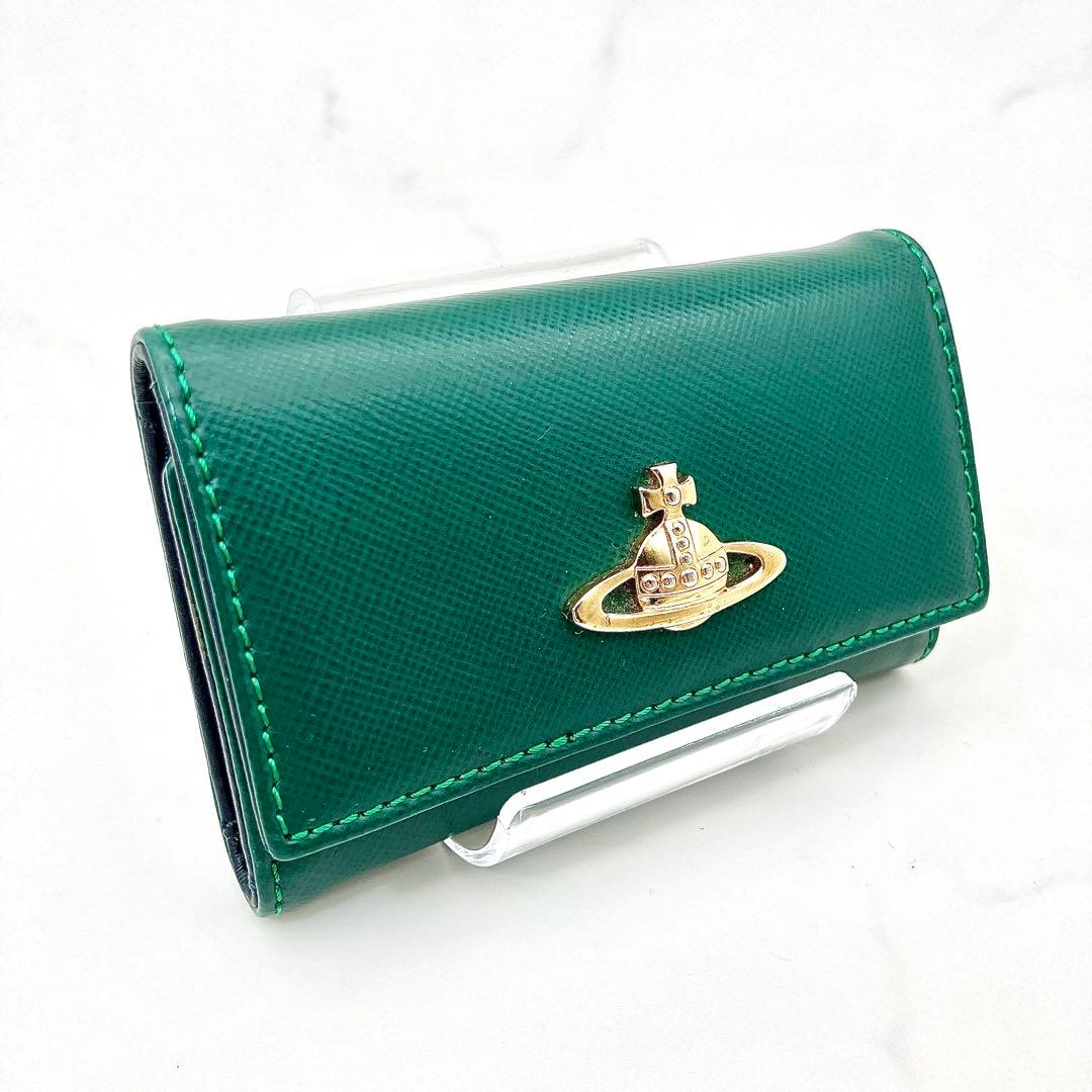 【極美品/希少】Vivienne Westwood6連キーケース本革グリーン