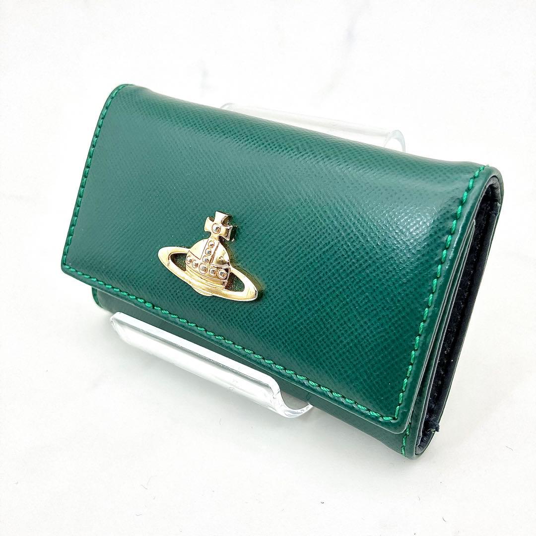 【極美品/希少】Vivienne Westwood6連キーケース本革グリーン