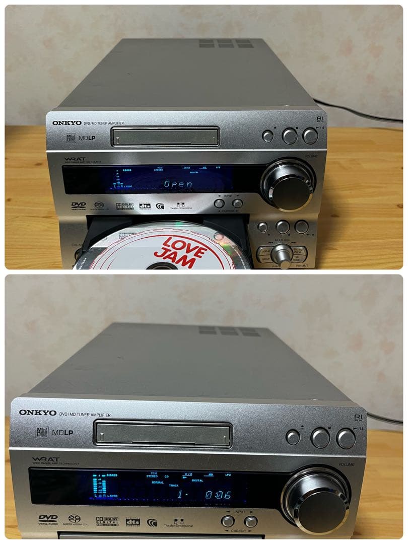 ONKYOオンキョー FR-UN7 ミニコンポ アンテナ・リモコン付き