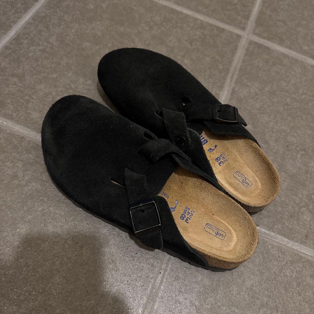 BIRKENSTOCK ボストン ソフトフットベッド 黒 38 24.5