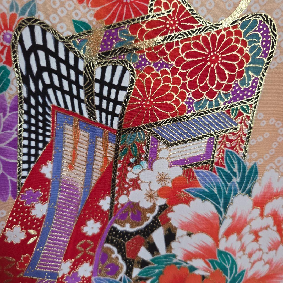 No51　正絹　女の子お祝い着物　産着　長襦袢付き　七五三